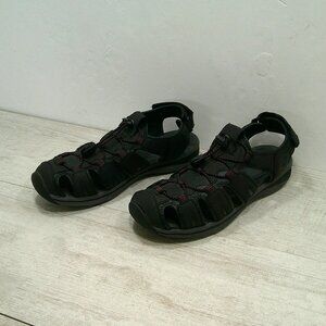 Khombu Ashley Active Sandals Black Outdoor Hiking Water Shoes Size 8M